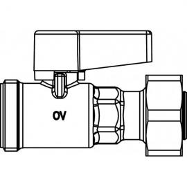 Шаровой кран Oventrop (Овентроп) для "Multidis SF" для отключения контуров гребенки | 1406504