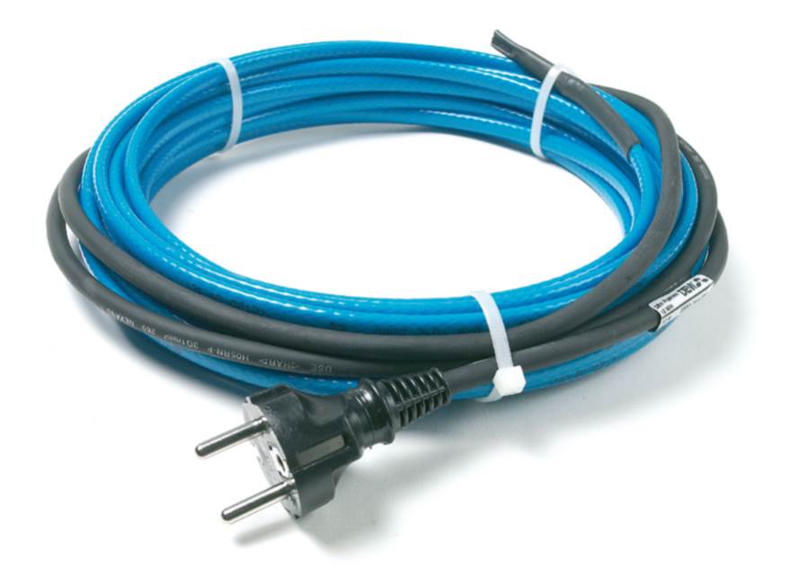 Саморегулирующийся кабель DPH-10 для защиты труб.                                        Готовое изделие с электр. вилкой.